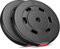 Hop-Sport Hantelscheiben Set 20 kg (2x10 kg) Kunststoff, Gewichtsplatten mit 31mm Lochdurchmesser, ideal für Standard 30mm Langhantelstangen, Robuste Gewichtsscheiben für Krafttraining