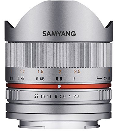 Samyang f2.8 iI objectif 8 mm pour raccordement e-silber sony