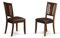 East West Furniture DUC-MAH-LC Dudley Küchen-Esszimmerstühle – Kunstleder gepolsterte Holzstühle 2er Set Mahagoni