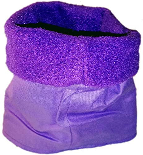 schraegdesign Hunde Loopschal unifarben - Verschiedene Größen (violett, XL)