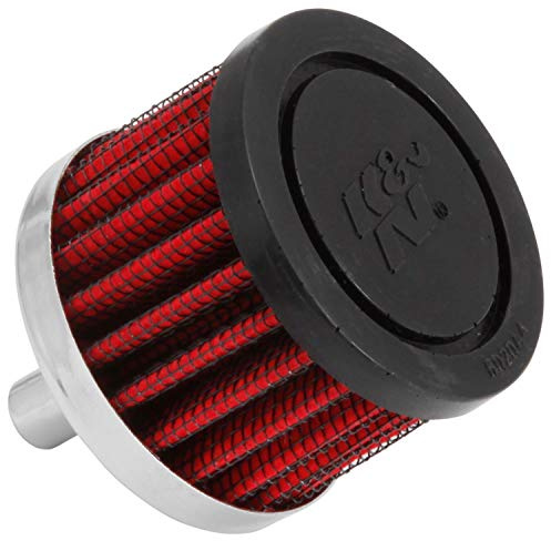 K&N 62-1000 KFZ und Motorrad Entlüftungsluftungsluftfilter | 10mm Stahl-Flansch (62-1000)