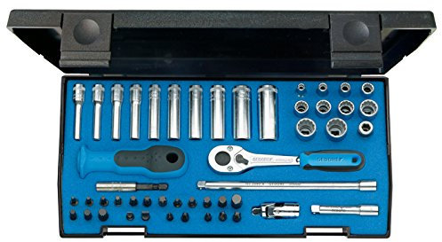 Gedore 20LMU-10 1/4-Inch Tool Set - Blue/Silver (49-Piece)