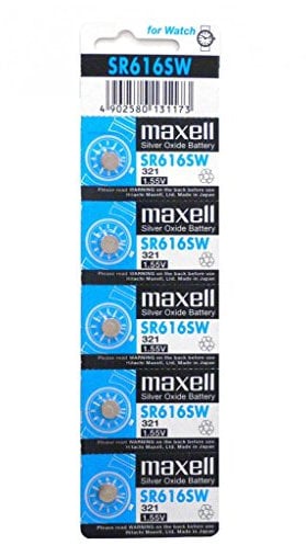 Maxell SR616SW Battery Button Cell, Watch Battery
