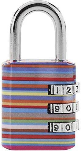 Master Lock Cadenas vestiaire Motif Vintage Multicolore 30 mm