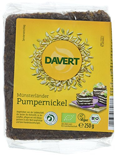 Davert Pumpernickel, 6er Pack (6x 250 g) - Bio