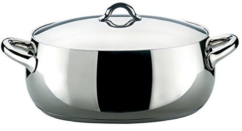Alessi - SG112/30 - Mami Casseruola Ovale in Acciaio Inossidabile 18/10 Lucido.