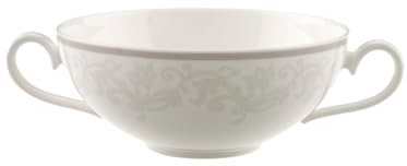 Villeroy & Boch Gray Pearl Tazza da Brodo Senza Piatto, 0.40 L, Porcellana Bone China, Multicolore, 45.5x28x8.1 cm
