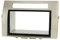 tomzz Audio 2455-053 Doppel DIN Radioblende Set kompatibel mit Toyota Corolla Verso ZER/ZZE Bj.2004-2009 Silber mit Einbaukit
