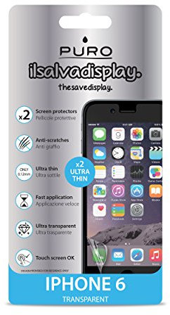 Puro SDIPHONE647 Pellicola Protettiva, iPhone 6, 4.7, 2 Pezzi