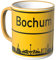 WANDKINGS® Tasse, Skyline Bochum - DUNKELGELB