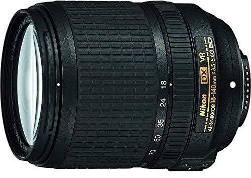Nikon AF-S DX NIKKOR 18-140mm f/3.5-5.6G ED Vibration Reduction Zoom Lens with Auto Focus for Nikon DSLR Cameras (Renewed)