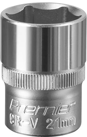 Sealey S1221 WallDrive Socket with 1/2 Inch Square, 21 mm