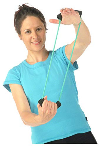 Sport-Tec Fitness Ring Expander Fitness Tube Gymnastikband Body Toner Mittel, Grün