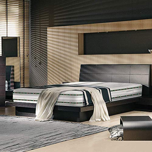 miasuite i sogni italiani Matratze 90x200 Höhe 25 cm, Dreischichtige - Memory, Abziehbar, Aloe Vera | Piuma