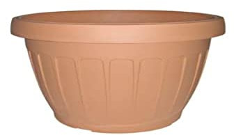 Bama 30097 Terra 15 - Vaso da fiori, Marrone, diametro 15 cm