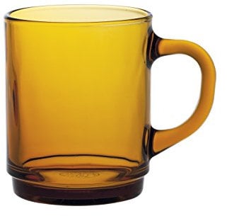 DURALEX 4020DR06 Set of 6 Versailles Vermeil Glass Mugs - 7 cm
