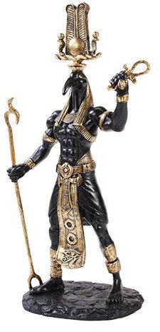 Pacific Giftware Thot Figur als Krieger ägyptischer Gott - Ägypten Deko Statue Götter