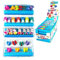 Mini Radiergummis, Bunt, Schmetterling / Hase / Pinguin Design, 7er Pack