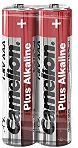 Camelion Plus Micro AAA LR 03 Alkali Batterie (2 Stück) (in Schrumpffolie verpackt)