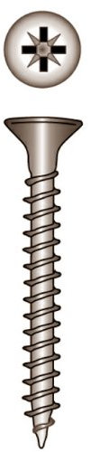 Yacht Steel Spanplattenschraube, Senkkopf, Pozidrive-Kreuzschlitz, A4, 4,0x30mm
