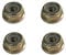 HURI 4X Universal M10x1.25 Mutter für Winkelgetriebe Getriebe Motorsense Freischneider MS/BC 52 Modelle von Fuxtec, Timbertech, Stenson, Boomag, Mc Dillen, Rotfuchs, Tarus, Horn, Raptor