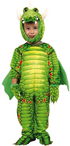 small foot Kostüm „Drachen“ inkl. Masken-Kapuze, Handschuhen und Schwanz, Kleidergröße 86-92, ab 18 Monaten, 5636
