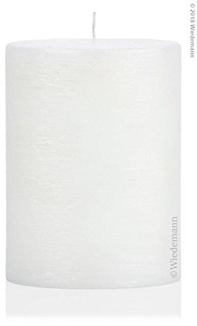 Formenkerze Ovalkerze Weiß Perlmutt-Oberfläche, 190 x 135 mm, Kerzen Rohling zum selber gestalten