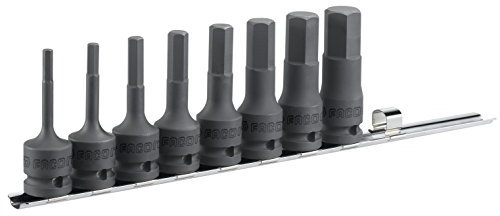 Facom Nshm.J8 8 Piece Hex Impact Socket Drivers 6-19Mm 1/2 Drive