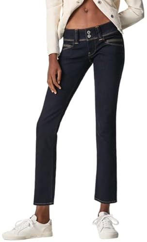 Pepe Jeans Venus Femme Jeans, Blue (Denim-m15), 33W / 32L