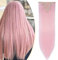 S-noilite Clip In Extensions Haarverlängerung Glatt 8 Teiliges SET 18 Clips 8Pcs Voller Kopf Wie Echthaar 66cm Hell-Pink