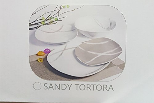 OFFERTA SERVIZIO DI PIATTI MODERNO 19 PEZZI SANDY (TORTORA)