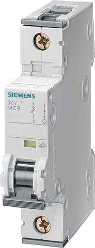 Siemens 5SY4 Miniaturüberlastschalter Typ D, Pol 1-polig 3A 400V ac, Abschaltvermögen 10 kA SENTRON 72 V dc