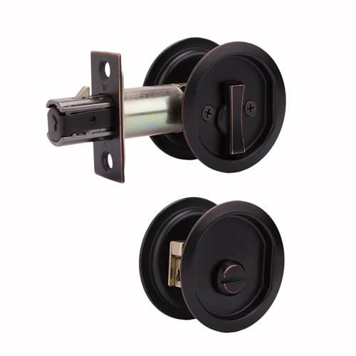 weslock 677 rund Sichtschutz Schloss Pocket Tür Schiebetür,, 00677X1X1