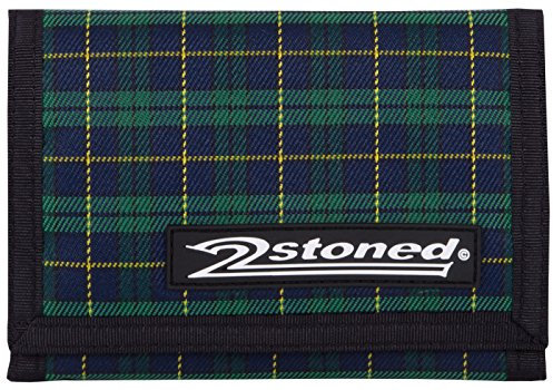 2Stoned Geldbörse Wallet Unisex Checker mit Klettverschluss, Patchlabel Speed, aus Polyester