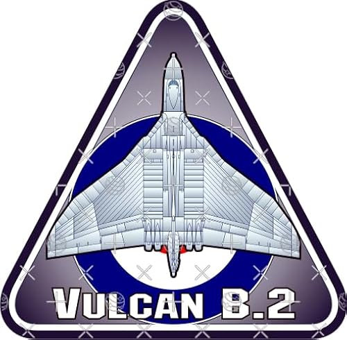 Avro Vulcan Vinyl-Aufkleber B.2 RAF V-Force Bomber British Royal Airforce UK, 9,5 cm