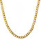 Oblique Unique® Kette, Rapper Gold Goldene Rapper Gangster Kette - satter Goldlook - perfekt zum Protzen