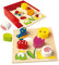 Bino Bella Florina Holzspielzeug, Steckspiel ab 3 Jahren, Lernspielzeug (2in1 Formen- & Geschicklichkeitsspielzeug, Sortierbox zur Förderung kindlicher Fähigkeiten, Maße ca. 16x16x6 cm), Mehrfarbig