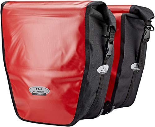 Norco Arkansas Hinterradtasche, Rot, 34 x 36 x 17 cm, 20 Liter, 0281RS