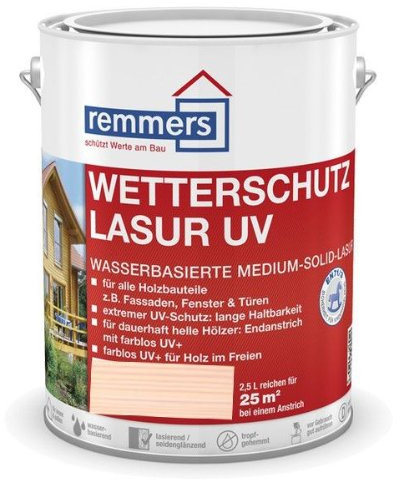 Remmers Wetterschutz-Lasur UV - weiß 5L