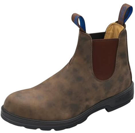 Blundstone 584 Thermal Unisex Leather Chelsea Boots, Rustic Brown