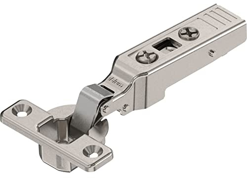 CLIP top Minischarnier 94°, gerade, mit Feder, Topf: Schrauben