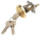 HEAVY DUTY Replacement Yale Type Rim Cylinder Door Lock Nightlatch Brass with 3 Keys