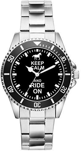 KIESENBERG Reiter Geschenk Artikel Idee Fan Uhr 2129