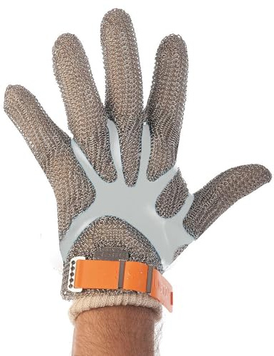 1 Stück Hygostar Stechschutzhandschuhe ohne Stulpe, silber, 6/XS, L: 21cm, Stechschutzhandschuhe, Schnittschutzhandschuhe, Arbeitshandschuh