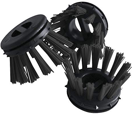 miltex 31282 Zubehör für Ringgummimatte, Bürsten, schwarz , 10er Pack