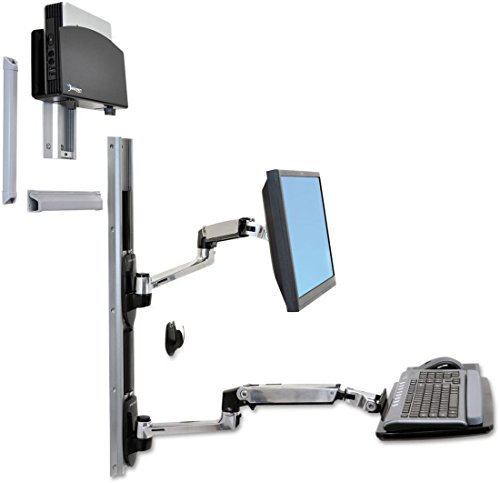 Ergotron LX Wall Mount System 68,6 cm (27) Nero, Argento