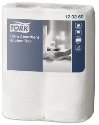 Tork Premium Küchenrolle 2-lagig, 64 Abrisse 1 Paket = 24 Rollen