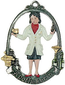 Zinnfigur Apothekerin