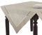SARO LIFESTYLE Toscana Tischdecke aus Poly- und Leinen-Mischgewebe, mit Hohlsaum, Naturfarben, 101,6 cm