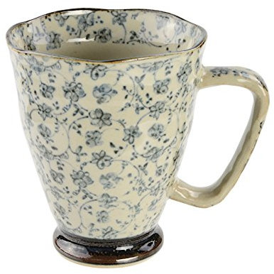 Tokyo Design Studio Tasse mt-3005/A, en Porcelaine, Bleu/Gris, 9 x 11 cm